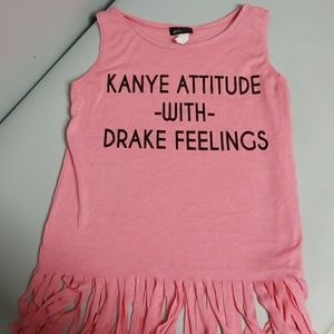 Fringe tank top girls sz 10/12